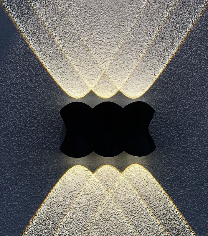 Lámpara de pared para interiores y exteriores Lámpara de pared LED hacia arriba y hacia abajo IP65 Iluminación impermeable Apliques modernos para exteriores Apliques modernos de iluminación para exteriores Aplique moderno para exteriores 