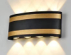 Pared de oro Luces de pared LED Montaje en pared Luz LED Luz de pared LED Lámpara de iluminación de pared LED Lámpara de pared arriba y abajo