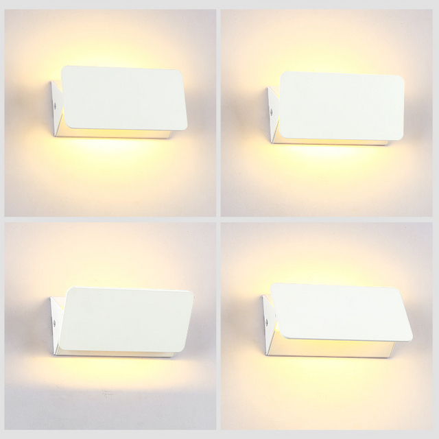  columpio hacia arriba y hacia abajo control remoto de lámparas de pared de tres colores aplique de pared led regulable luces led de escalera interior luces led de escalera interior luces led de escalera interior