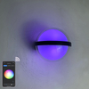 Lámpara de pared inteligente de 9 W, lámpara de pared inteligente, luces controladas por aplicación, lámpara de pared con Control de aplicación Tuya, lámpara de pared LED con control de teléfono móvil 