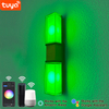 Lámpara de pared con Control por aplicación Tuya de 9W, lámpara de pared con cinturón dorado, lámpara de pared inteligente, iluminación exterior
