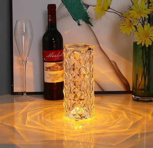 Lámpara de mesa acrílica rosa, lámparas de mesa acrílicas, luces led de pared para interiores, accesorios de iluminación led para interiores, accesorios de iluminación led para interiores