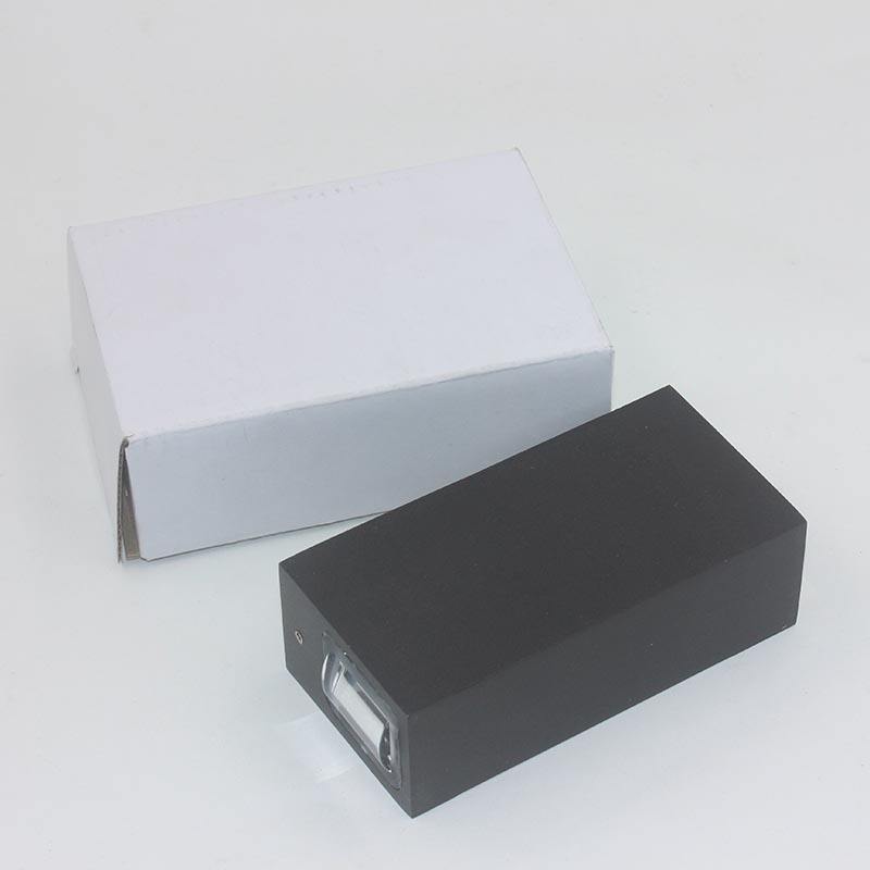 Luz de haz de carcasa negra, luz de pared impermeable, luz de pared Led moderna para exteriores, apliques de exterior de alta calidad