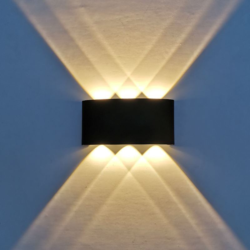 Luz de pared LED moderna AC 220V 110V impermeable IP65 arriba abajo luces de pared para exteriores hogar Hotel tienda pasillo porche aplique lámparas de pared