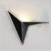 Lámpara de pared triangular creativa de hierro forjado con forma especial, lámpara de pared minimalista nórdica para dormitorio, cabecera, estudio, habitación de Hotel, espejo, faro