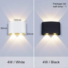 Luz de pared Led Decoración de aluminio interior Iluminación interior Arriba y abajo Luz de pared impermeable Lámpara de pared de jardín al aire libre