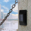 Nueva lámpara de pared solar trapezoidal, luz de pared superior e inferior, lámpara impermeable IP65 para exteriores para patio y jardín