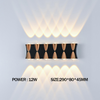 LED impermeable IP65 jardín balcón lámpara de pared decorativa interior y exterior luz de pared