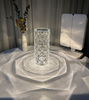 Nuevo producto de 1W, lámpara de mesa de cristal para interiores, luz de noche pequeña táctil para dormitorio, luz de paisaje cambiante de Color rosa, luz de ambiente