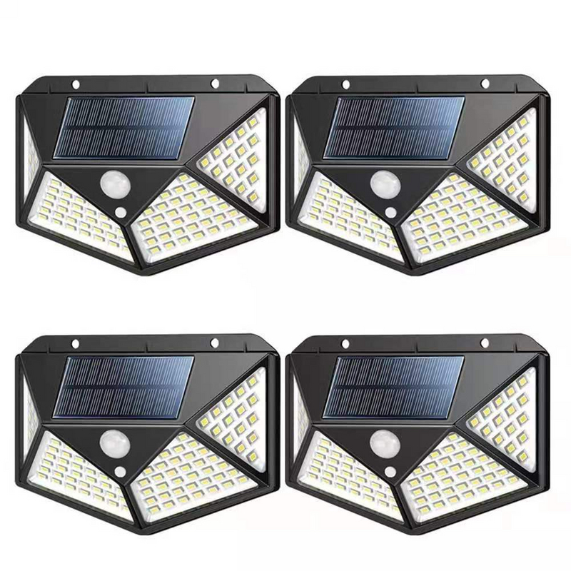 100 LED ip65 luz Solar al aire libre lámpara Solar PIR Sensor de movimiento luz de pared impermeable energía Solar luz solar para decoración de jardín