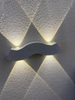 Aplique de luz led decorativo con 4 barbas y luz de noche para exterior aplique de pared decorativo led resistente al agua