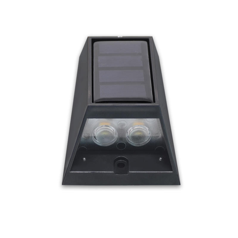 Luz LED de carga con energía Solar para exteriores, iluminación impermeable, lámparas de pared, decoración de jardín, valla de cubierta, paisaje IP65 ABS
