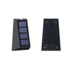 Luz de pared para exteriores con dos cabezales, sensor solar, luces de seguridad alimentadas por LED, lámpara de pared impermeable para exteriores IP 65