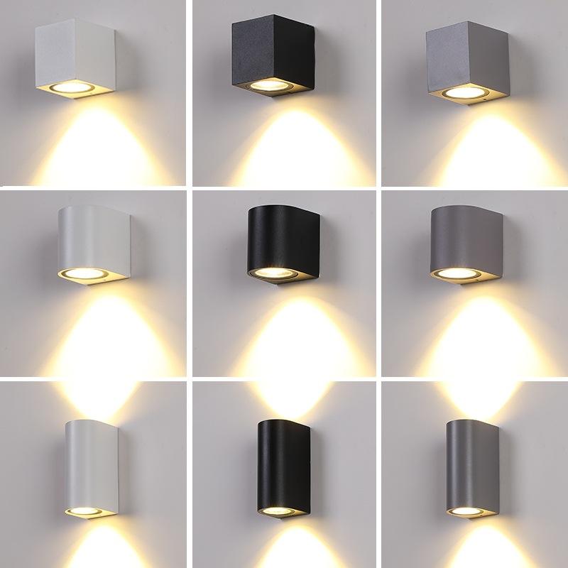 Luz LED de pared IP65 para exteriores, resistente al agua, para jardín, 5W/10W, lámpara moderna para pasillo, dormitorio, sala de estar, interior, Hotel, Wandleuchte Badezimmer