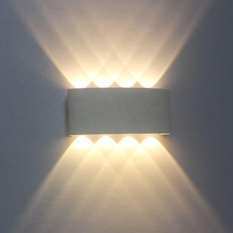 6W precio de fábrica barato luz de pared arriba y abajo luz de noche lámpara de pared para 100% seguridad estilo europeo-americano
