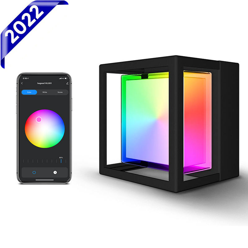 10W TUYA APP iluminación acrílico impermeable aplique de pared para decoración de jardín con precio de fábrica para iluminación de sala de estar
