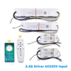 Controlador LED de control de aplicación, transformador LED inteligente remoto de 2,4G (20-40W)X2 (40-60W)X2 para lámpara de araña regulable que cambia de color