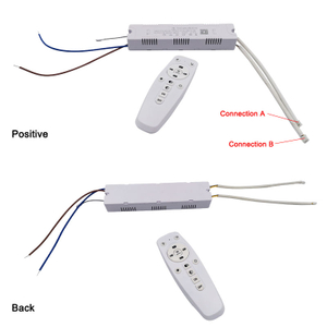 Controlador LED de control de aplicación, transformador LED inteligente remoto de 2,4G (20-40W)X2 (40-60W)X2 para lámpara de araña regulable que cambia de color