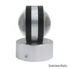 2W 6W Luz de cristal para interiores Lámpara de pared hacia arriba y hacia abajo Lámpara de pared RGB Lámpara de pared redonda Lámpara de pared de vidrio