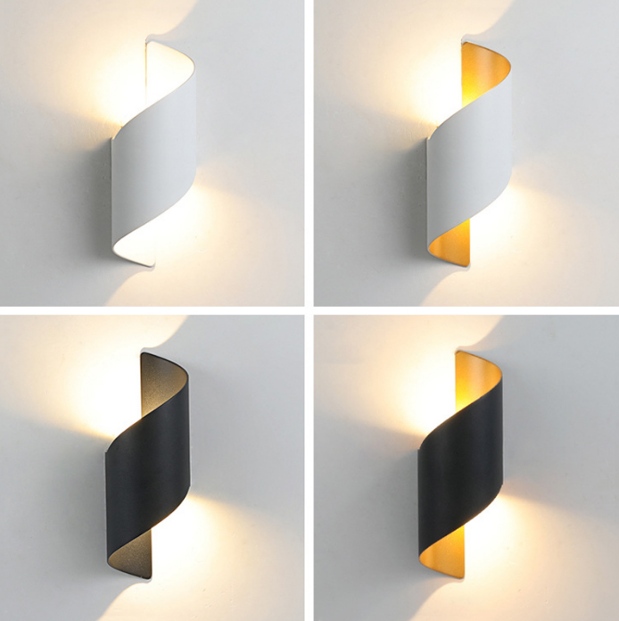Lámpara de pared exterior Balcón impermeable Led Super brillante Pasillo Escaleras Inducción simple Pared exterior Villa Entrada Patio IP65
