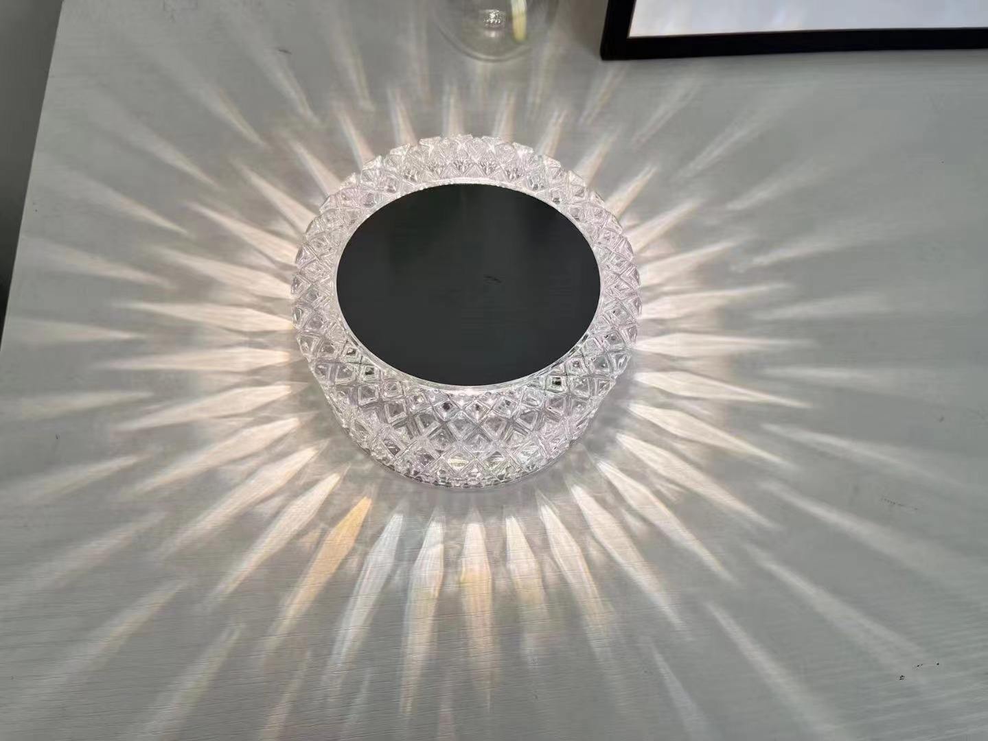 Luces de noche led decorativas lámpara de mesa de acrílico vintage lámpara de mesa led Bar lámpara de mesa de cristal restaurante lámpara de mesa restaurante atmósfera sentido lámpara de mesa