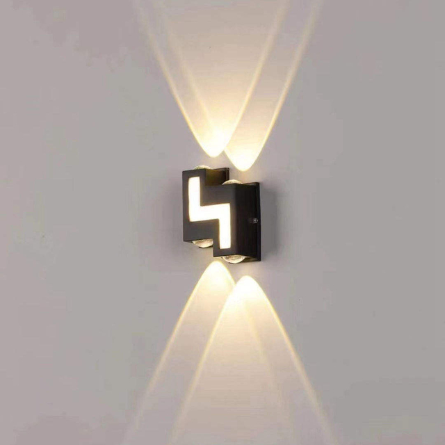 6W 12W impermeable AC85-265V luz de pared LED montada en superficie luminaria nórdica moderna lámparas de pared para interiores sala de estar porche al aire libre