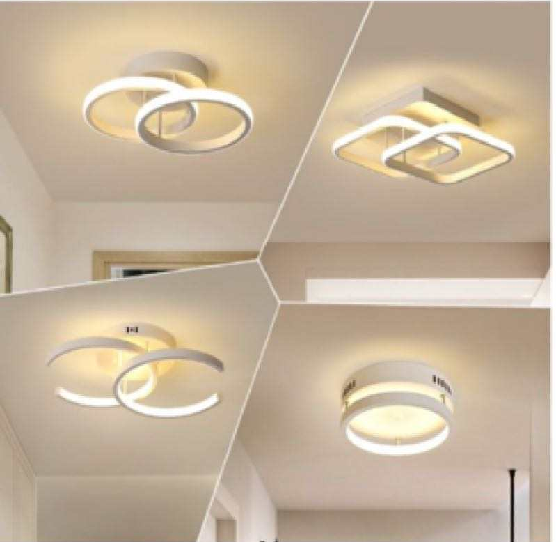 Círculo blanco Lámparas de techo para sala de estar Lámpara de techo colgante Dormitorio Lámpara de techo Lámpara de techo Led Lámpara de techo moderna