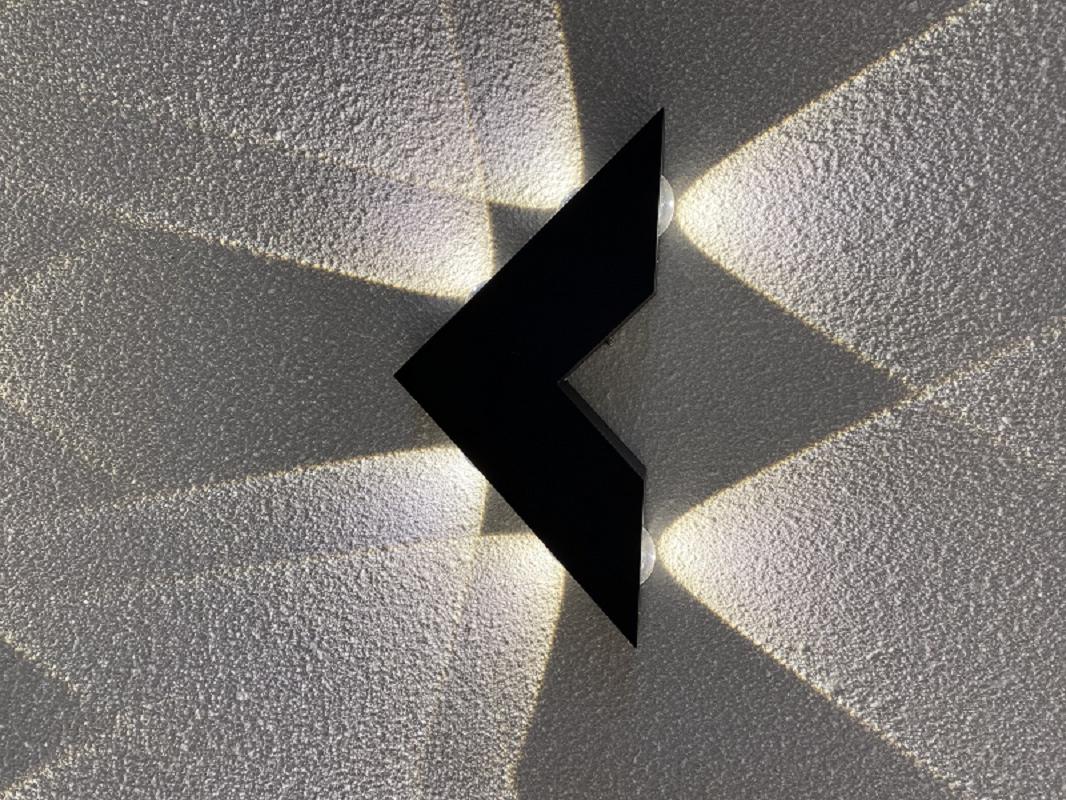 Lámpara de pared con forma de V de luz led decorativa y lámpara de pared moderna de fábrica de luz interior lámpara de pared de aluminio lámpara de pared led