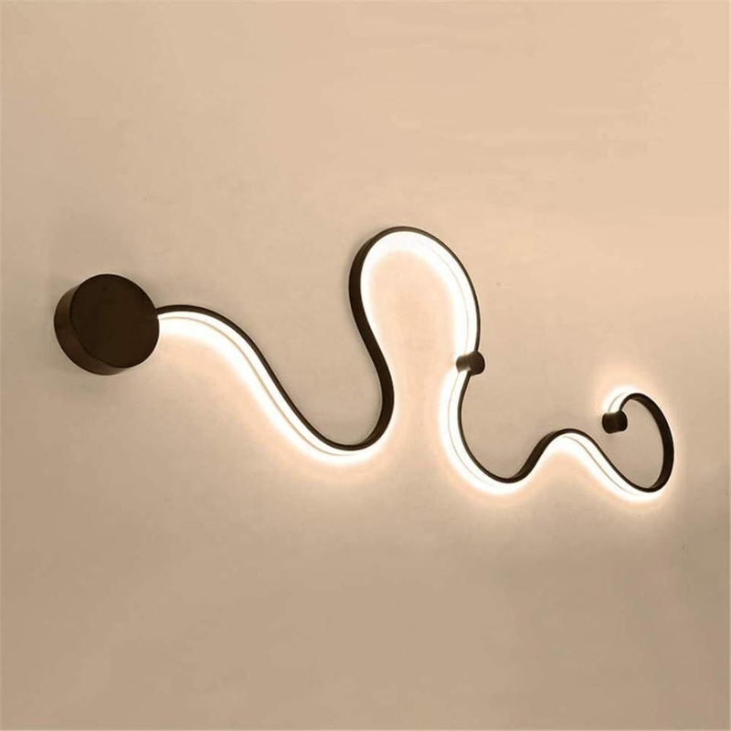 Lámpara de pared simple moderna de poste, lámpara led creativa nórdica para decoración de cabecera de dormitorio, lámpara de pared para sala de estar, pasillo, lámparas de pasillo