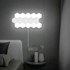 Lámpara de pared hexagonal cuántica de nido de abeja LED colorida con sensible al tacto para dormitorio, sala de estar, escalera, desván
