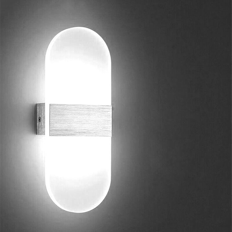 Lámpara de pared de acrílico de 6W Lámpara de pared de acrílico LED Lámpara de noche moderna Lámpara de ángulo recto de oro Lámpara de pared interior Precio de fábrica