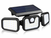 Hagood Exterior impermeable 3 cabezas Luz de pared Tres cabezas 83 COB Sensor solar LED Luces de seguridad alimentadas