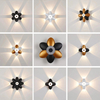 Luz LED de pared para exteriores, luz de pared luminosa para decoración de pared, foco de loto, Villa, pasillo, balcón, pasillo, luz de pared de fondo