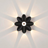 Luz LED de pared para exteriores, luz de pared luminosa para decoración de pared, foco de loto, Villa, pasillo, balcón, pasillo, luz de pared de fondo