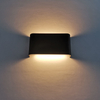 6W 12W 14W Rectángulo Led Iluminación de pared Blanco y negro Shell Led Sconce Luz Interior Led Tiras de luz Interior