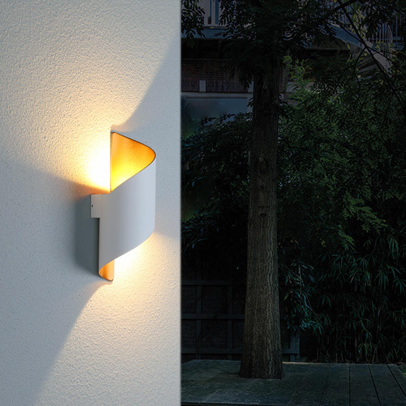 Lámpara de pared de 10W hacia arriba y hacia abajo para interiores y exteriores, AC85-265V IP65, luz de pared de escalera Led, candelabro decorativo de aluminio, luz de pared LED para dormitorio