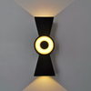 Lámparas de pared al aire libre de la lámpara solar de fábrica original con iluminación de lámpara de pared de decoración de arriba y abajo de precio barato