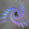 Luz LED de pared con agujero en espiral, lámpara de pared de 16 colores, lámpara de pared con control remoto adecuada para Hall KTV Bar, decoración del hogar, lámpara de pared artística