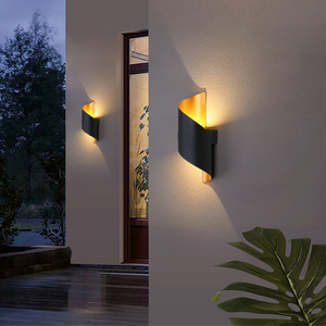 Lámpara de pared exterior Balcón impermeable Led Super brillante Pasillo Escaleras Inducción simple Pared exterior Villa Entrada Patio IP65