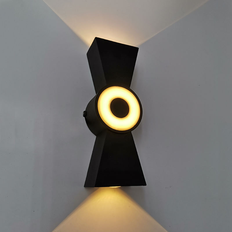 Lámparas fabricantes de lámparas de pared para exteriores Luz de pared Led Rgb con precio al por mayor aplique de pared para exteriores negro