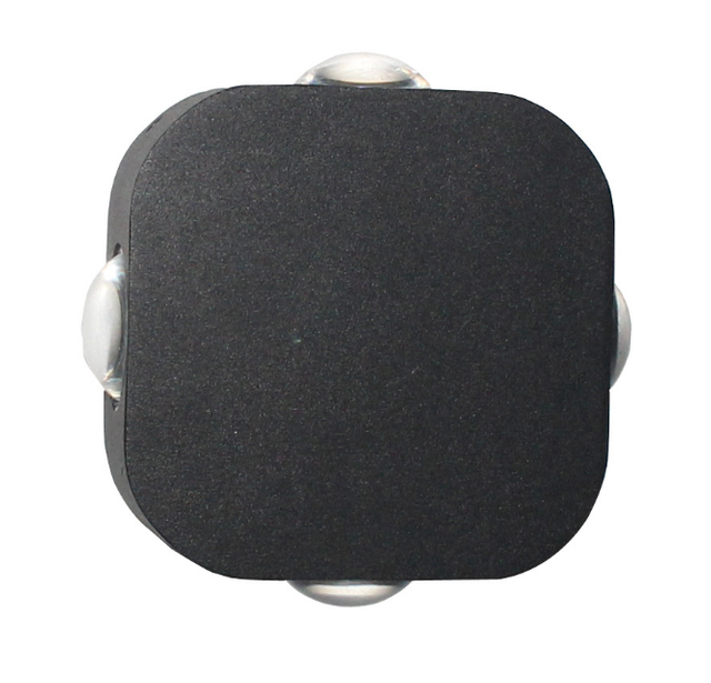 Luces de pared exteriores antiguas Linterna montada en jardín de aluminio Impermeable Lámpara de pared Led para exteriores Accesorio de iluminación Black Street Glass