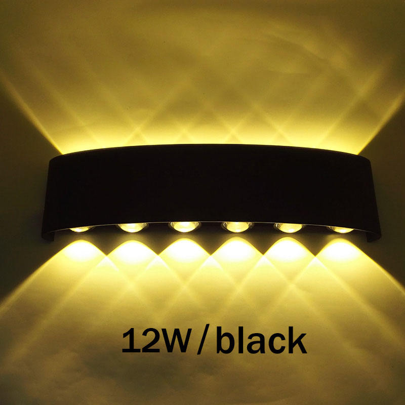 Lámpara LED de bajo precio de 2W ~ 12W, resistente al agua, IP65, luz de pared, exterior, patio, balcón, Piazza, puerta, escalera, decoración, candelabro de lámpara LED
