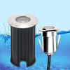 Luces subacuáticas de 1w, escalones cuadrados, iluminación de piscina, luces enterradas, estrella impermeable al aire libre enterrada, ingeniería de acero inoxidable 304