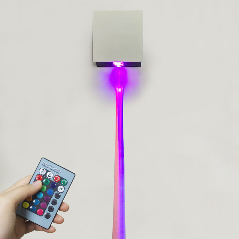 Aplique LED RGB de 3W, lámpara de pared, moderna, Simple, para sala de estar, comedor, cuerpo de aluminio acrílico, decoración del hogar