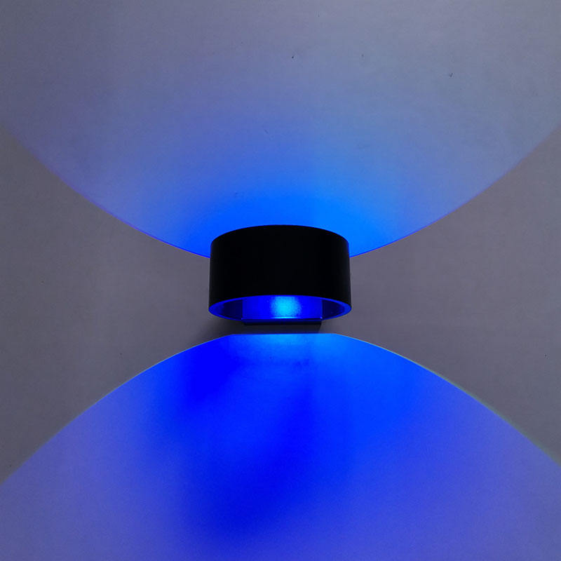 Luz de pared circular de 5W, luces decorativas para interiores, lámpara de pared LED, luz de pared hacia arriba y hacia abajo