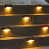 Lámpara de paso solar led luz solar para exteriores Luz de azulejo de pared led Lámpara de pie elegante para el hogar al aire libre a prueba de agua moderna luces de paso led empotradas luz de escalera