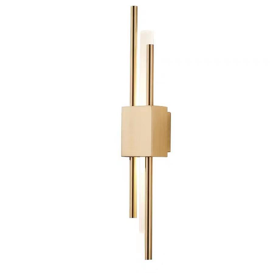 Lámpara de pared de tira larga de 6W, lámpara de pared de fondo de sala de estar, estudio, dormitorio, lámpara de noche, luz nórdica moderna simple, rejilla creativa de lujo