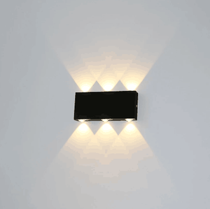 2W / 4W / 6W / 10W / 12W Aplique de pared para exteriores Led Iluminación de pared Led Lámpara de pared negra Decoración para exteriores Lámpara de pared Superficie cepillada Dormitorio Sala de estar Pasillo Pasillo Simple