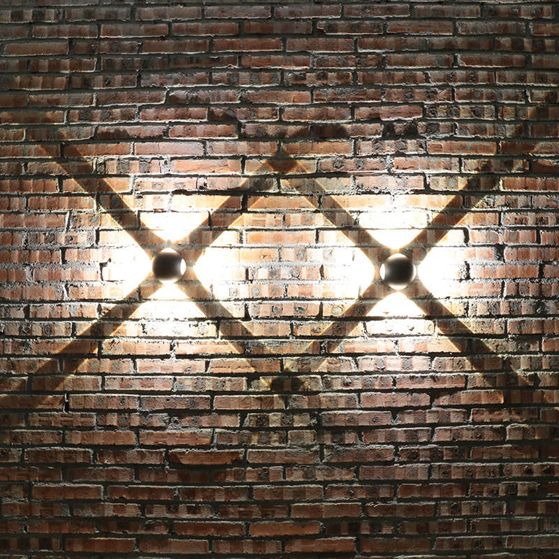 4W Pequeña NUEVA llegada Luces de bola Luz descendente para exteriores Luces multicolores Lámparas de pared externas Luminaria LED Wandlamp Lámparas de pared LED