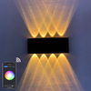  8W controlado por Alexa/google home luz de pared exterior APP Control remoto compatible con Bluetooth utilizado para lámpara de pared de Bar luz de fiesta